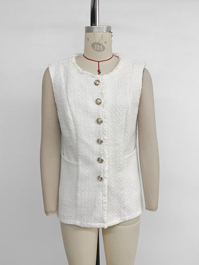 Chaleco Cardigan Elegante de Color Sólido para Mujer - Image 18