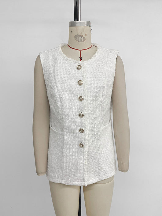 Chaleco Cardigan Elegante de Color Sólido para Mujer - Image 18