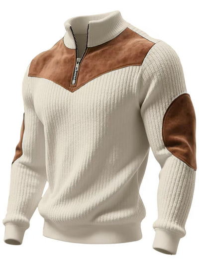 Sudadera Deportiva Hombre con Cierre y Bloques de Color - Image 9