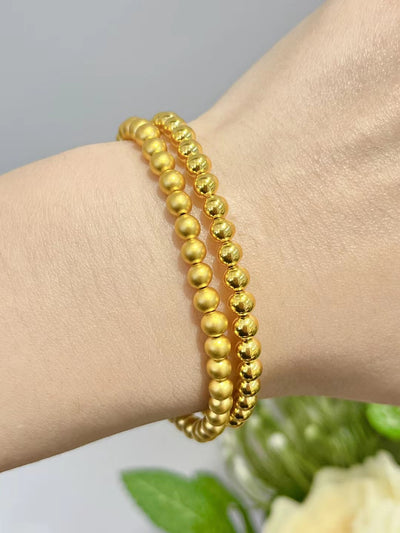 Pulsera de Oro 999 Macizo 5D sin Cianuro - Hilo Ajustable - Image 5