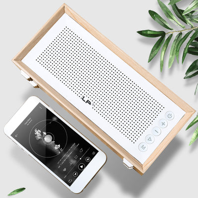 Parlante Bluetooth Retro de Madera con Subwoofer - Image 7