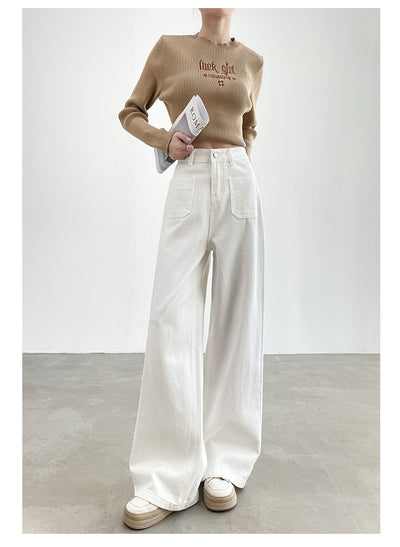 Pantalón Recto Holgado de Cintura Alta con Efecto Adelgazante - Image 14