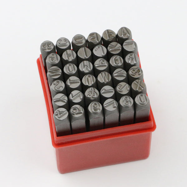 Juego de 36 Sellos de Acero para Números y Letras - Código Digital - Image 4