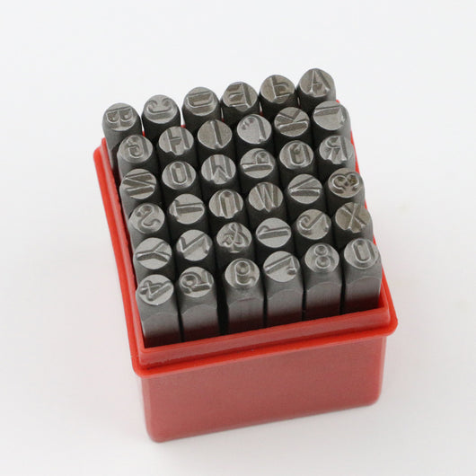Juego de 36 Sellos de Acero para Números y Letras - Código Digital - Image 4
