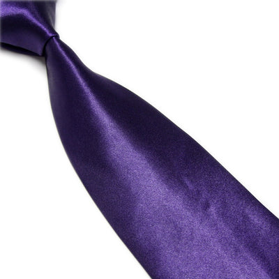 Corbata Ancha de Seda Sintética Color Sólido para Bodas y Eventos - Image 13