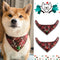 Pañuelo Triangular Navideño para Mascotas - Diseño Venado para Perros y Gatos