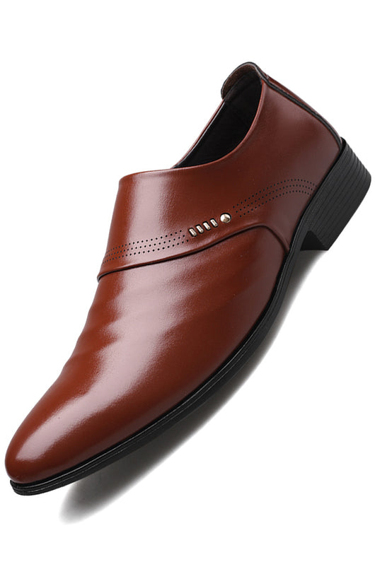 Zapatos de Cuero Casual con Punta Afilada para Hombre - Image 12