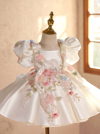 Vestido de Dama de Honor Infantil Elegante y Esponjoso - Image 5