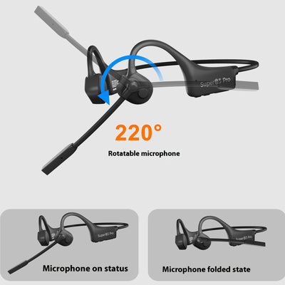 Auriculares Inalámbricos de Conducción Ósea con Micrófono de Doble Cancelación de Ruido - Image 3