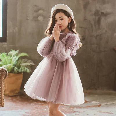Vestido Princesa Niña Manga Larga Otoño - Image 7