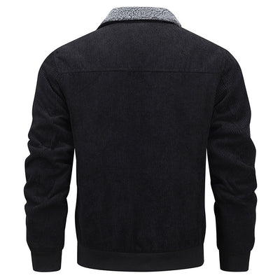 Chaqueta de Polar con Solapa Acolchada para Hombre - Abrigo Grueso y Cálido - Image 4