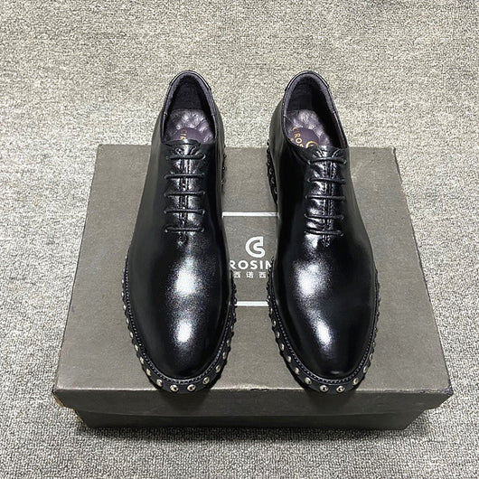 Zapatos de Cuero Charol para Hombre - Diseño Ejecutivo con Punta Remachada - Image 11