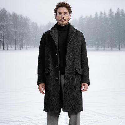 Abrigo de Lana Clásico Británico para Otoño e Invierno - Image 11