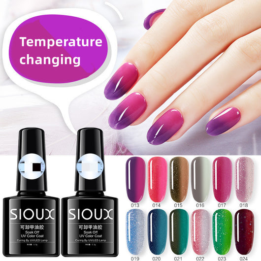 Esmalte de Uñas Termocromático Impermeable - Colores Otoño Invierno