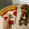 Juguete Sonoro para Perros con Forma de Pizza - Llamador Interactivo