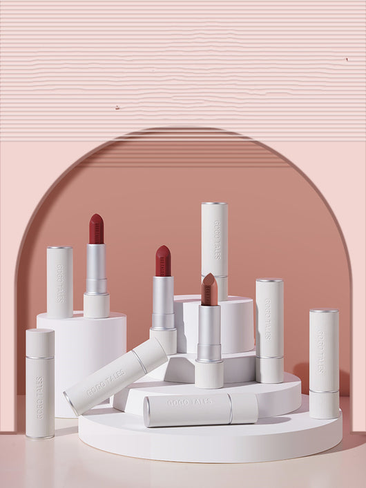 Labial Retro Otoño Invierno Terciopelo Suave Caramelo Castaño - Image 10
