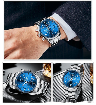 Reloj de Cuarzo Multifuncional Impermeable para Hombre - Estilo Ejecutivo - Image 14