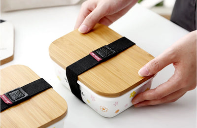 Recipiente de Cerámica Japonesa para Refrigerador - Caja Multiusos con Tapa - Image 17