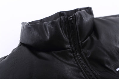 Chaleco de Algodón PU con Letras Bordadas para Hombre - Image 13