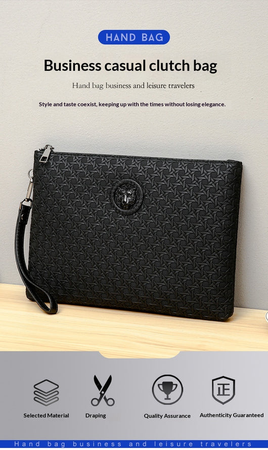 Clutch Personalizado de Textura Tejida con Diseño Minimalista y Gran Capacidad - Image 24