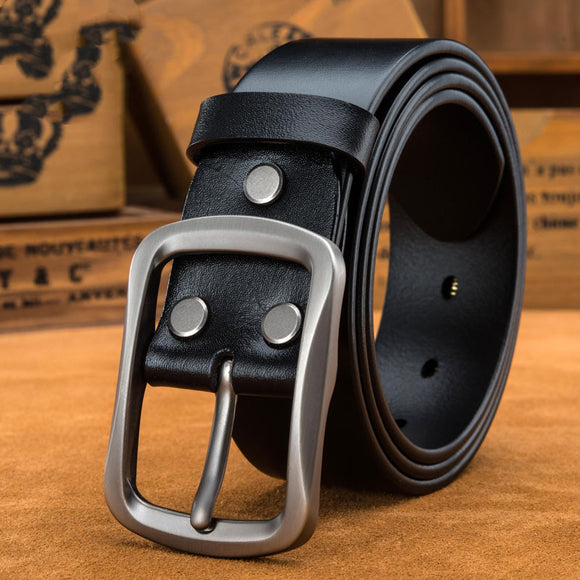 Cinturón de Cuero Genuino Talla Grande para Hombre