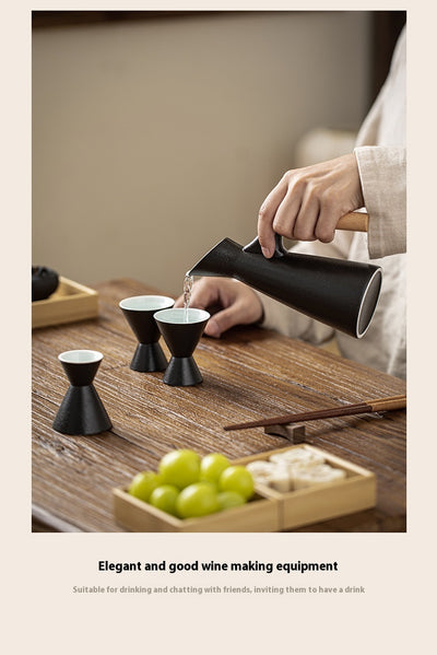 Calentador de Vino Porcelana Negra Japonesa - Image 9