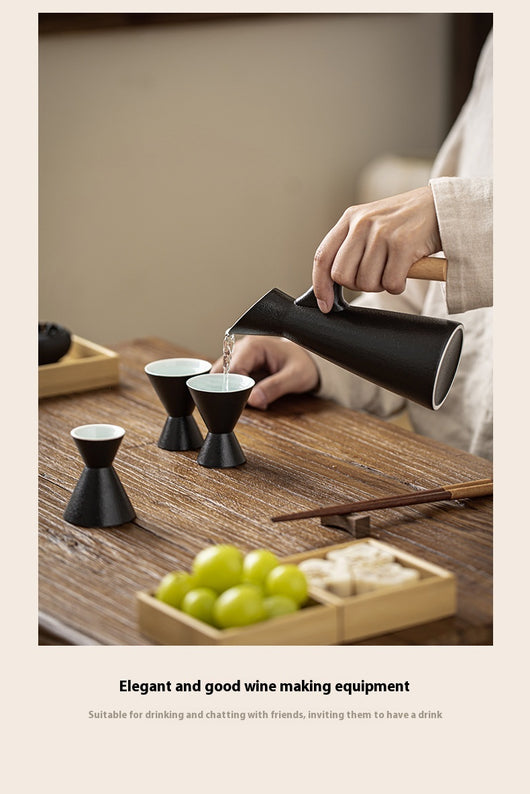 Calentador de Vino Porcelana Negra Japonesa - Image 9