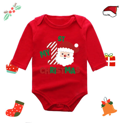 Mameluco Largo Rojo con Diseño de Alce para Bebé Recién Nacido - Image 24