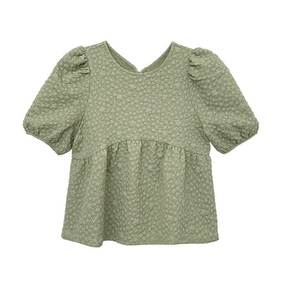 Blusa Elegante de Manga Globo Rejuvenecedora para Mujer - Image 3