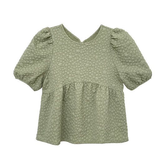 Blusa Elegante de Manga Globo Rejuvenecedora para Mujer - Image 3