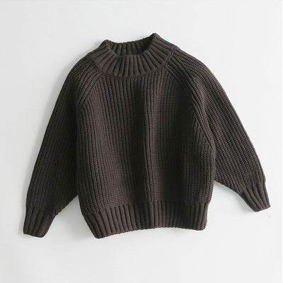 Suéter Acolchado Infantil Cuello Alto Retro para Niños y Niñas - Image 10
