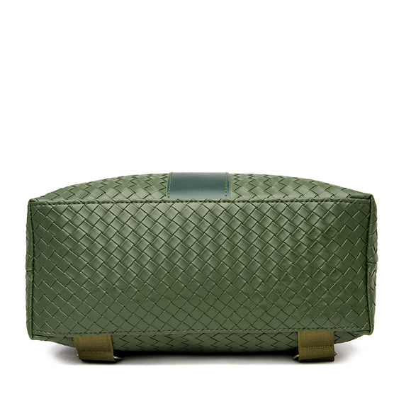 Mochila Minimalista de Cuero: Estilo Preppy Casual y Funcional