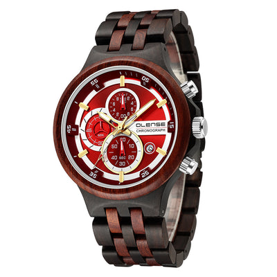 Reloj Deportivo de Madera para Hombre - Cuarzo Elegante - Image 5
