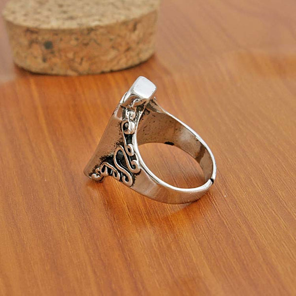 Anillo Vampiro Gótico de Calavera Explosiva