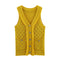 Chaleco Tejido Amarillo Sweet Style - Versatilidad y Elegancia Sin Mangas