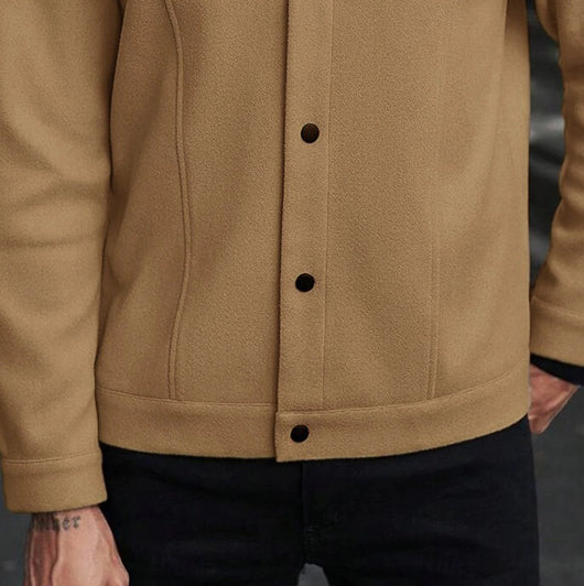 Abrigo de Lana Casual para Hombre con Solapa Elegante - Image 8