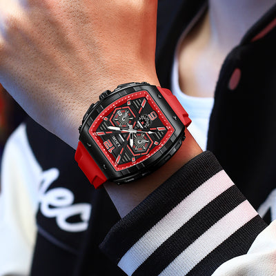 Reloj Deportivo Cuadrado Resistente al Agua con Calendario Multifuncional