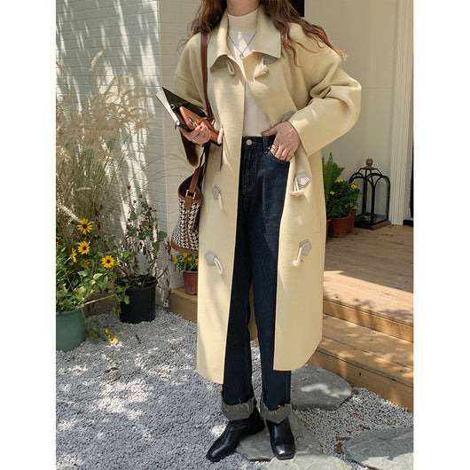 Abrigo de Lana Holgado Casual Midi - Image 10