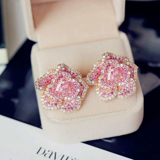 Anillo Rosa Tridimensional en Piedras Preciosas - Diseño Industrial - Image 6