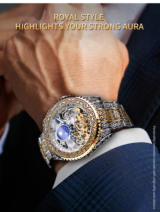 Reloj Mecánico Tourbillon Esqueleto Lujo para Hombre - Image 20