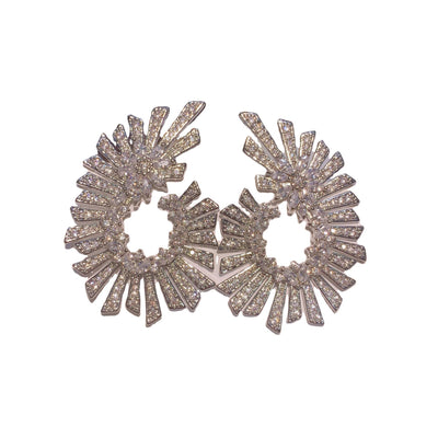 Aretes de Plata 925 Flor Simétrica Elegancia OL Minimalista