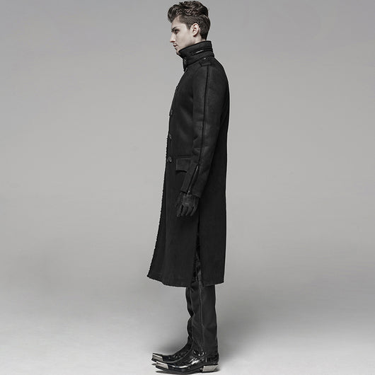Rompavientos Punk Gothic Rock con Pelaje para Hombre - Image 2