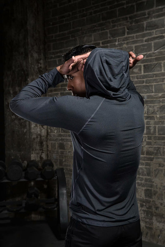 Traje de Entrenamiento Ajustado de Manga Larga con Tecnología Stretch - Image 3