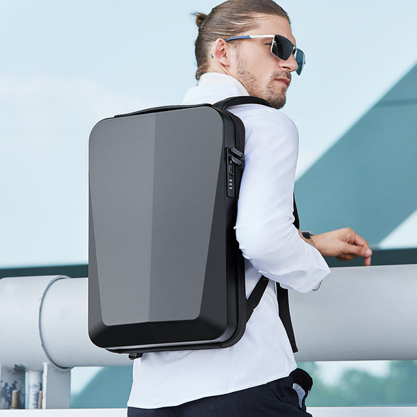 Mochila Ejecutiva Impermeable con Compartimento para Laptop - Diseño Profesional en Carcasa Rígida