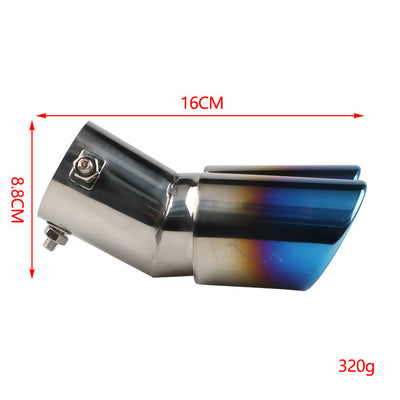 Tubo de Escape Doble Silenciador Universal Acero Inoxidable para Automóviles - Image 4