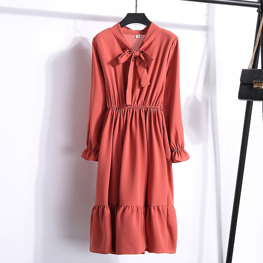 Vestido Floral de Chifón Coreano para Primavera - Image 10