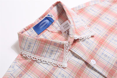 Camisa a Cuadros Manga Corta Unisex - Image 15
