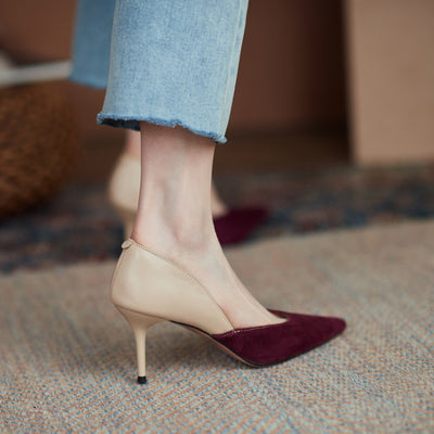 Tacones Ejecutivos Bicolor Punta Fina para Mujer - Image 15