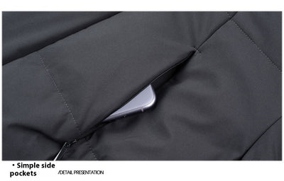 Chaqueta Acolchada de Pato con Gorro Desmontable - Abrigo Cálido Hombre - Image 27
