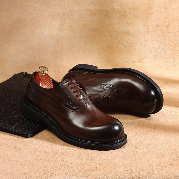 Zapatos Oxford de Cuero Premium para Hombre - Comodidad y Elegancia Ejecutiva